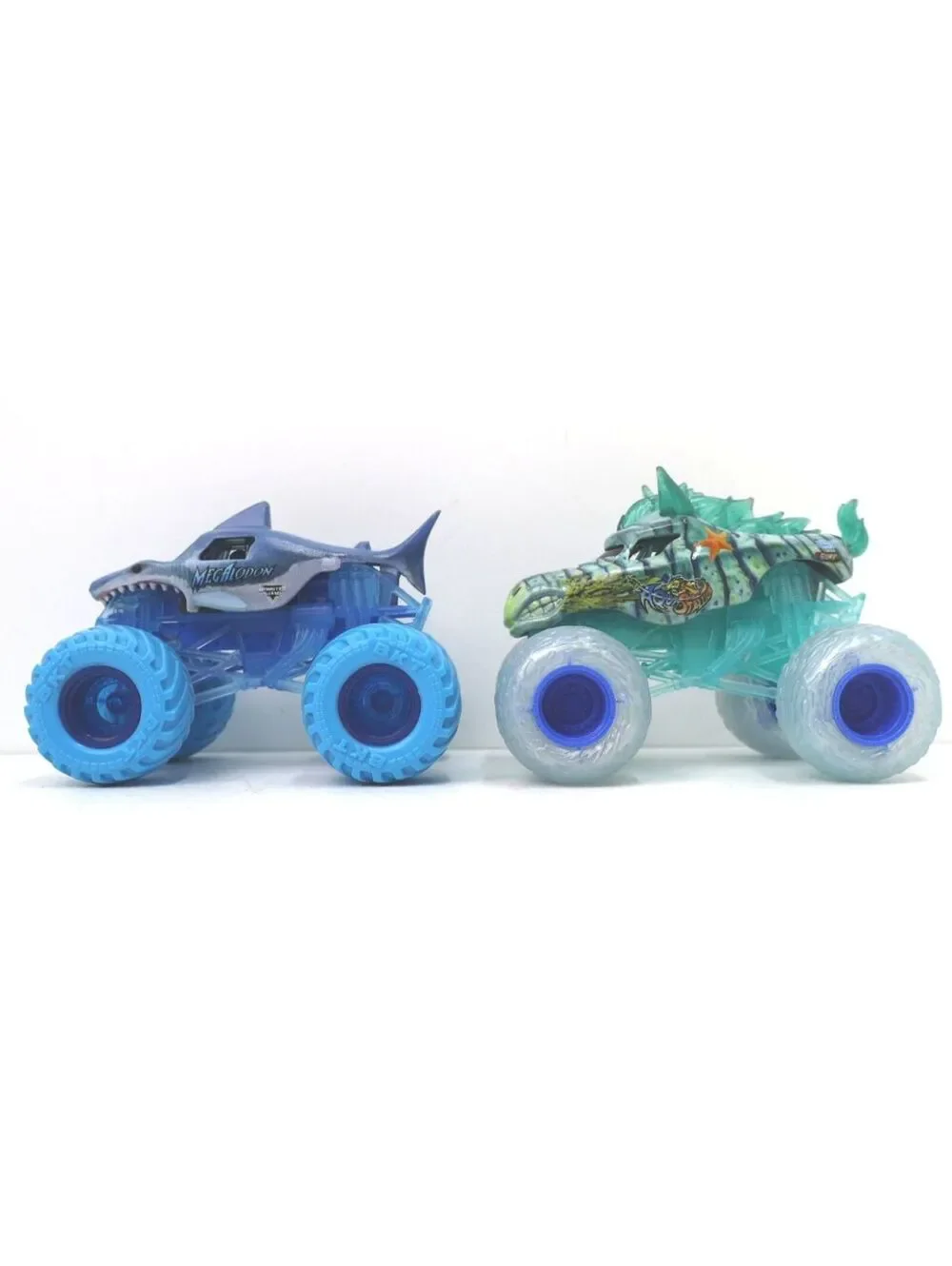 Hot Wheels Monster Trucks Diecast Toy Set - Shark and Dragon 2023-2024